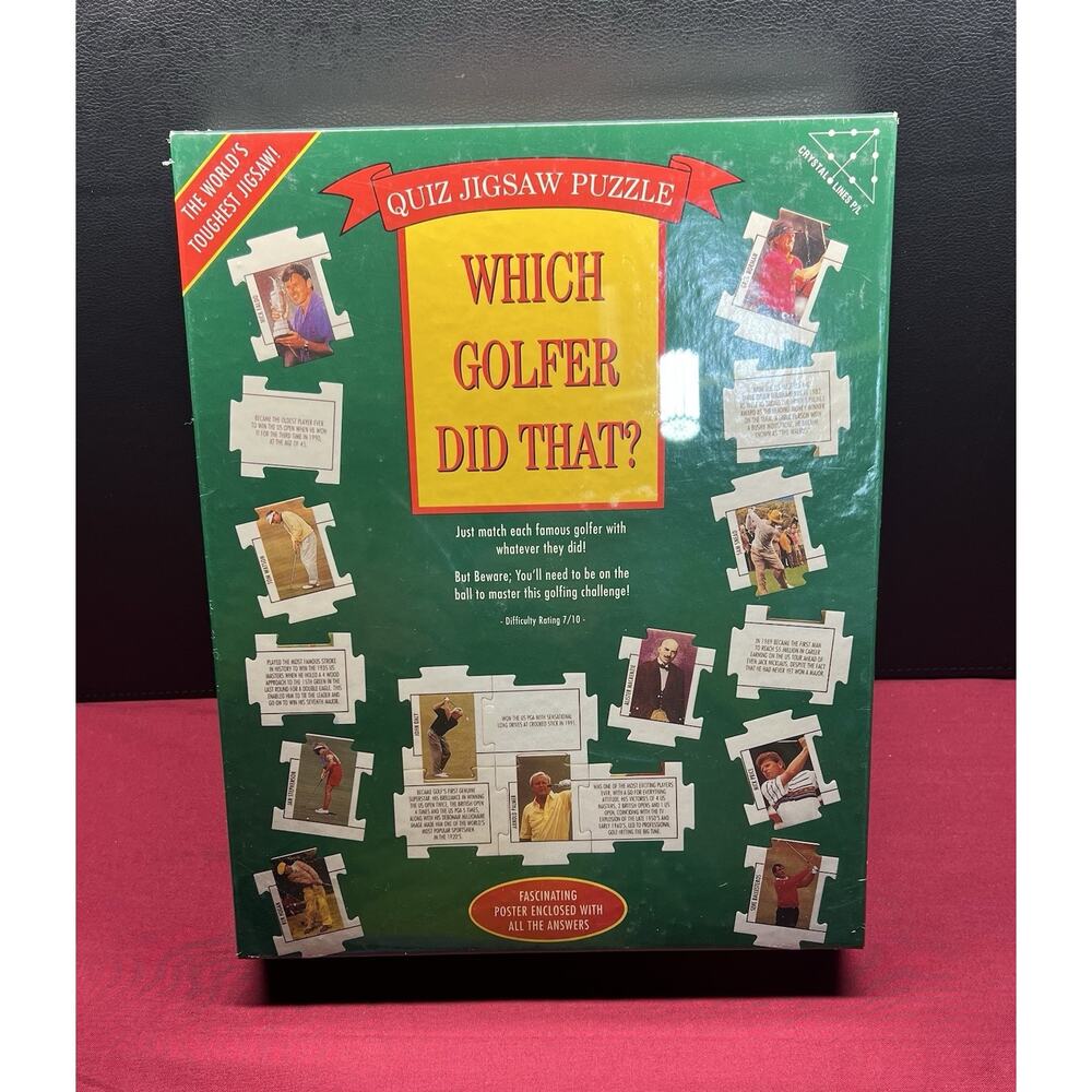 Which Golfer Did‎ That? ~ 252 Piece Jigsaw Puzzle ~ Brand New ~ Factory Sealed